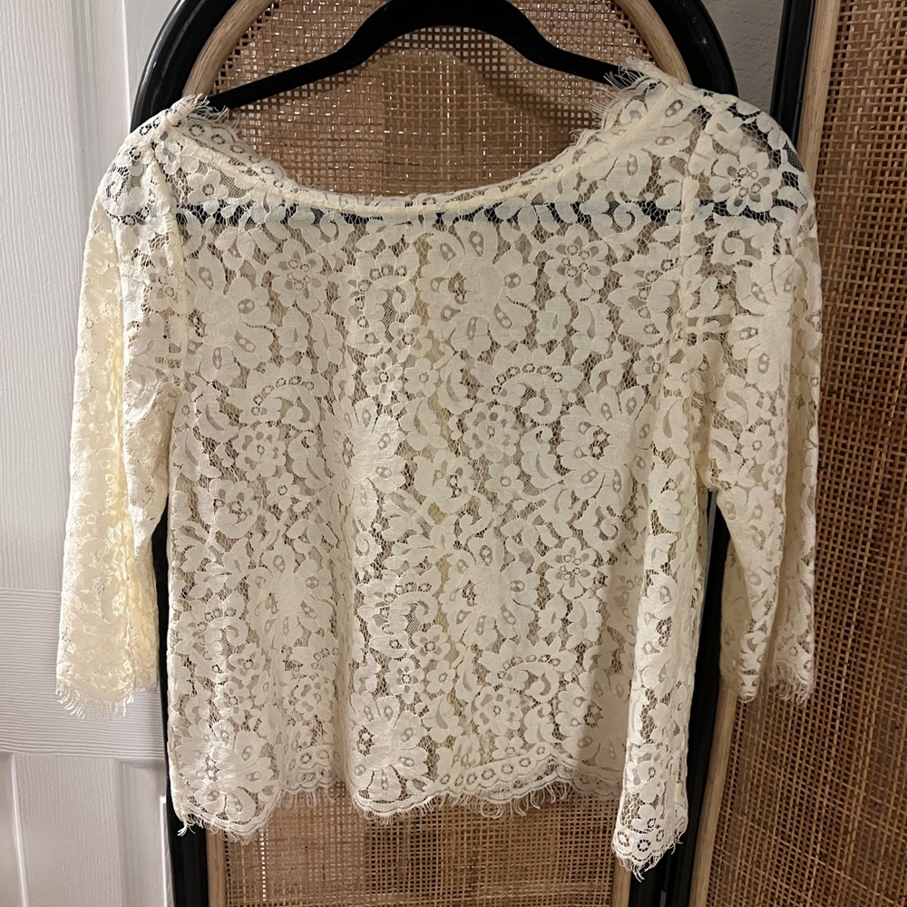 Beautiful lace top from a vintage store in Paris